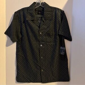 $198 MARC by MARC JACOBS Silk/Cotton Periwinkle Blue Multi Button Down Shirt XS